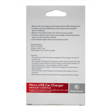 Load image into Gallery viewer, Micro USB Mobile Phone Car Charger with Extra USB Port 5V 2.4A