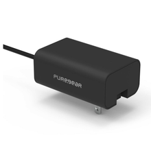 Load image into Gallery viewer, PureGear 24W USB-A AC Wall Charger with Built-In 5' Lightning Cable - Black