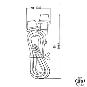 120VAC Neon Lamp Assembly - Red (2-Pack)